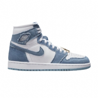 Air Jordan 1 High Og Fehér Kék Arany Női Cipő