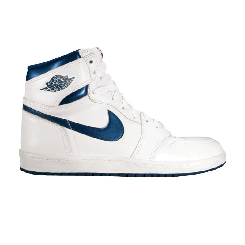 Air Jordan 1 High Og Fehér Kék Férfi Cipő
