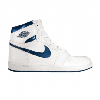 Air Jordan 1 High Og Fehér Kék Férfi Cipő