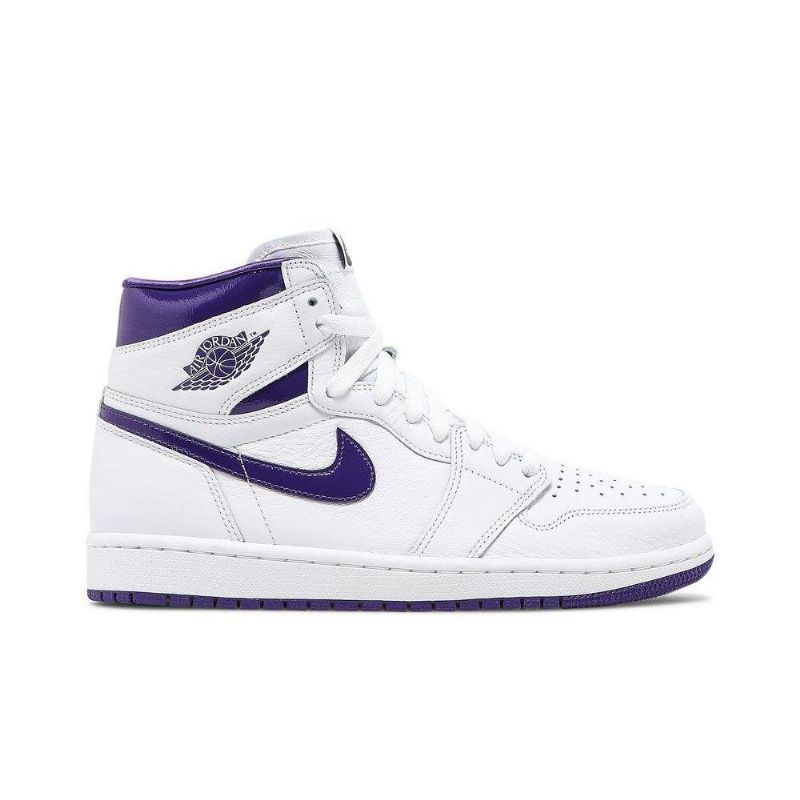 Air Jordan 1 High Og Fehér Lila Női Cipő