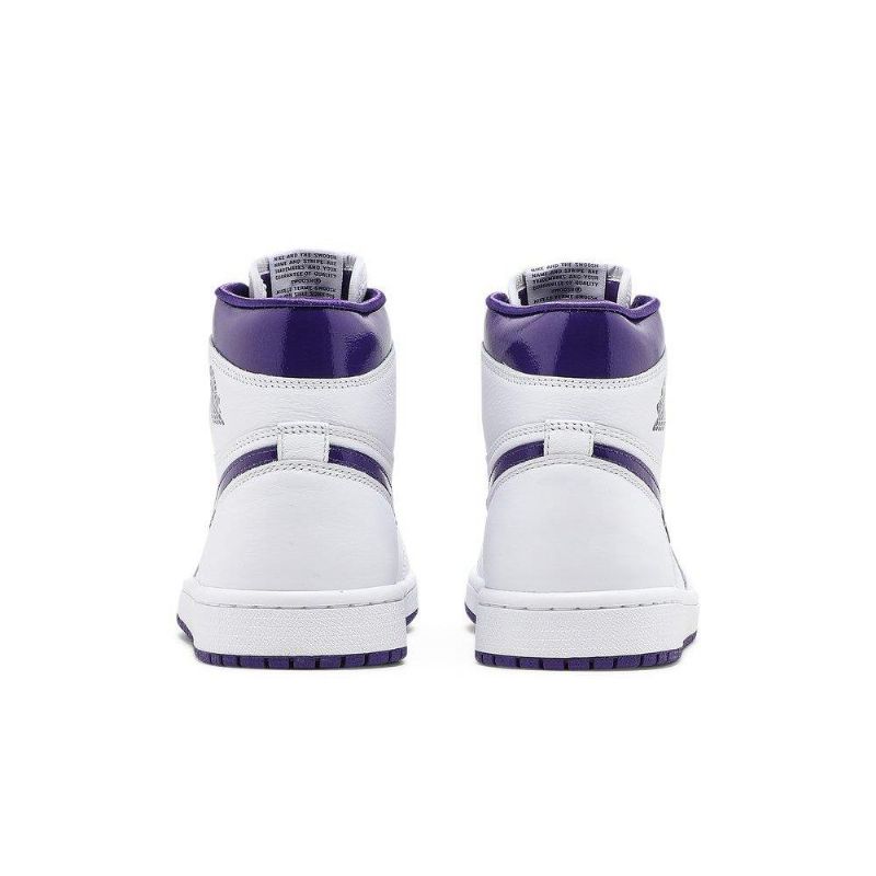 Air Jordan 1 High Og Fehér Lila Női Cipő