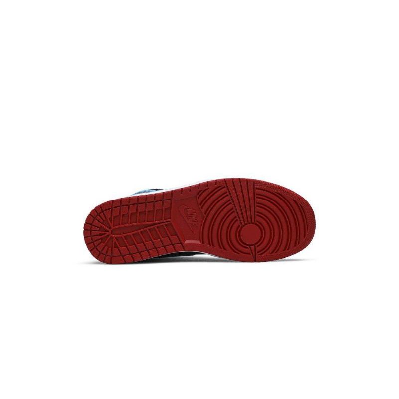 Air Jordan 1 High Og Fekete Kék Piros Női Cipő