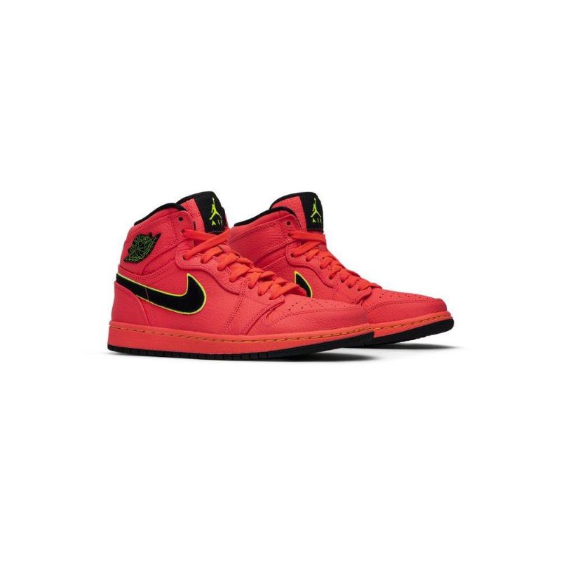 Air Jordan 1 High Premium Rózsaszín Fekete Női Cipő