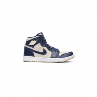 Air Jordan 1 High Sötétkék Fehér Női Cipő