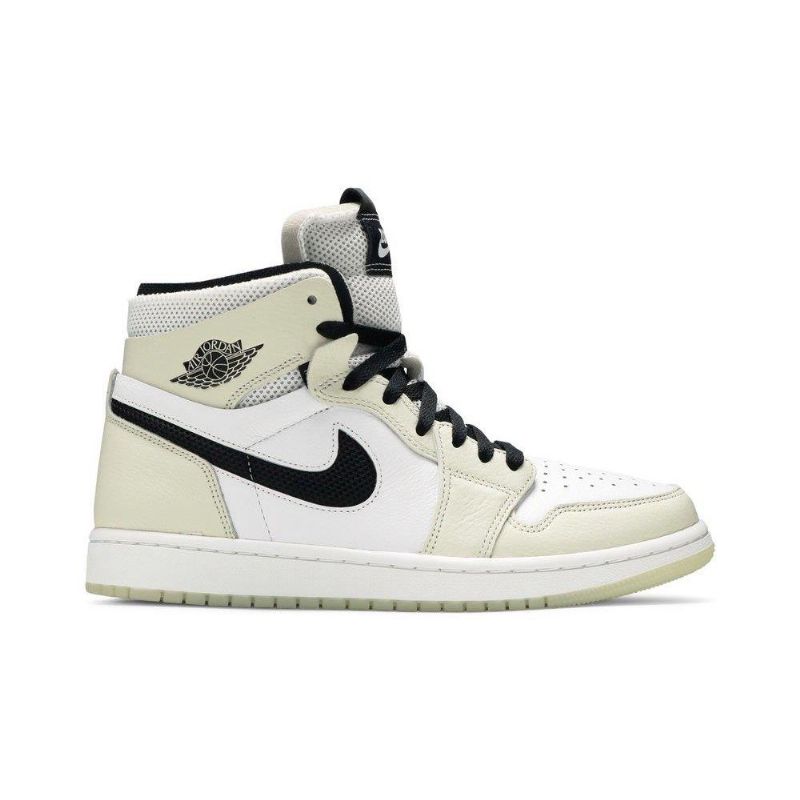 Air Jordan 1 High Zoom Comfort Fehér Szürke Fekete Női Cipő