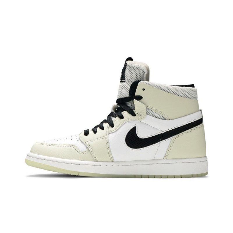 Air Jordan 1 High Zoom Comfort Fehér Szürke Fekete Női Cipő