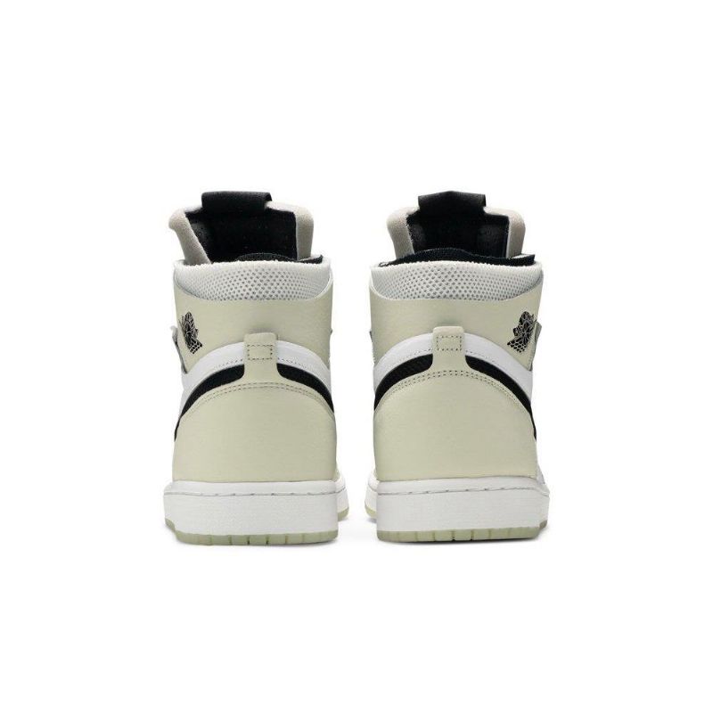 Air Jordan 1 High Zoom Comfort Fehér Szürke Fekete Női Cipő
