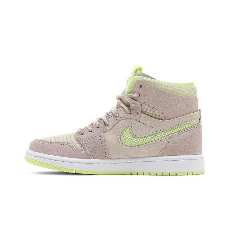 Air Jordan 1 High Zoom Comfort Fehér Szürke Sárga Női Cipő