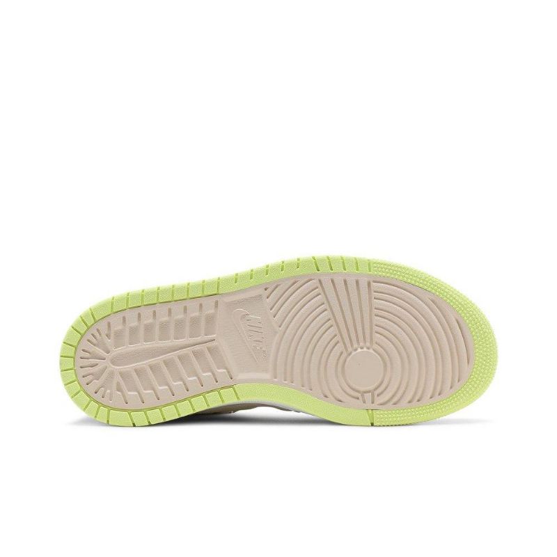 Air Jordan 1 High Zoom Comfort Fehér Szürke Sárga Női Cipő