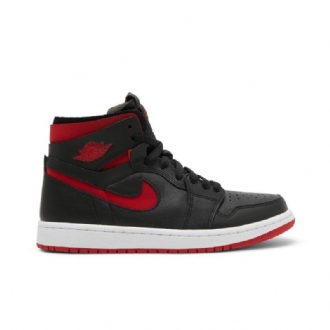 Air Jordan 1 High Zoom Comfort Fekete Piros Fehér Női Cipő