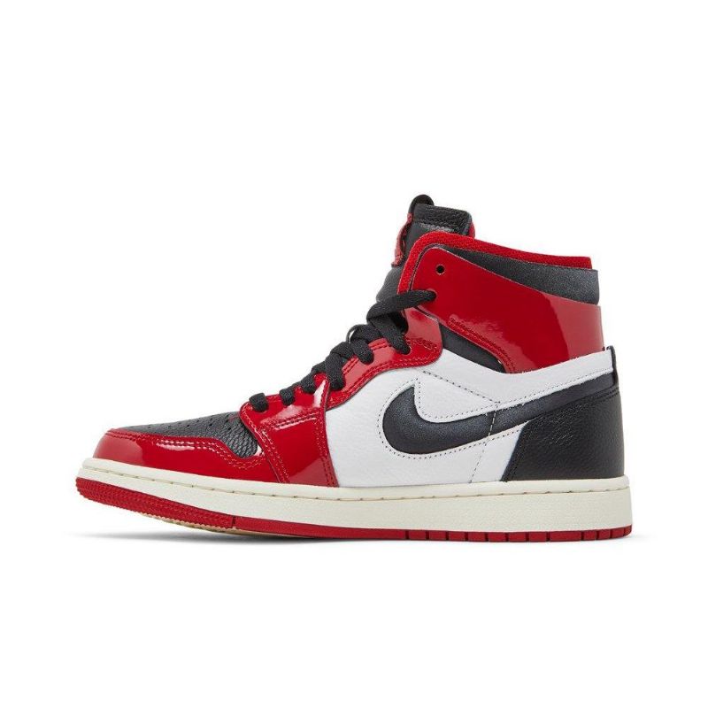 Air Jordan 1 High Zoom Comfort Piros Fehér Fekete Női Cipő