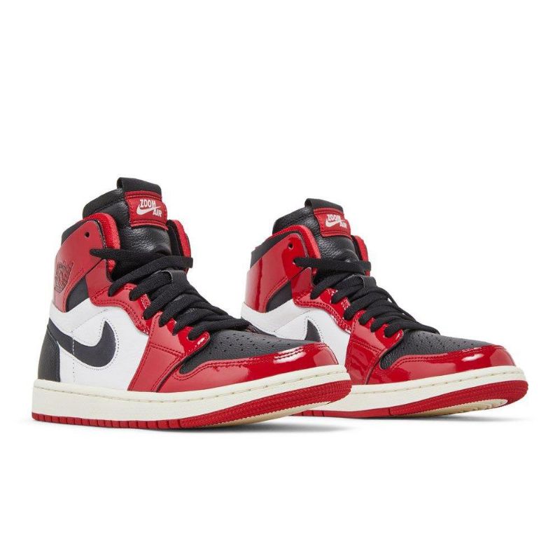 Air Jordan 1 High Zoom Comfort Piros Fehér Fekete Női Cipő