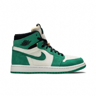 Air Jordan 1 High Zoom Comfort Zöld Fehér Fekete Női Cipő