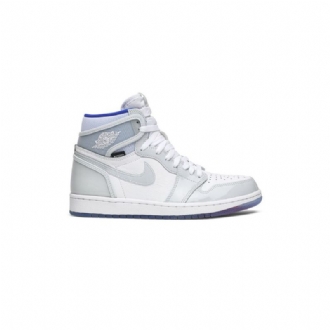 Air Jordan 1 High Zoom Fehér Kék Szürke Férfi Cipő