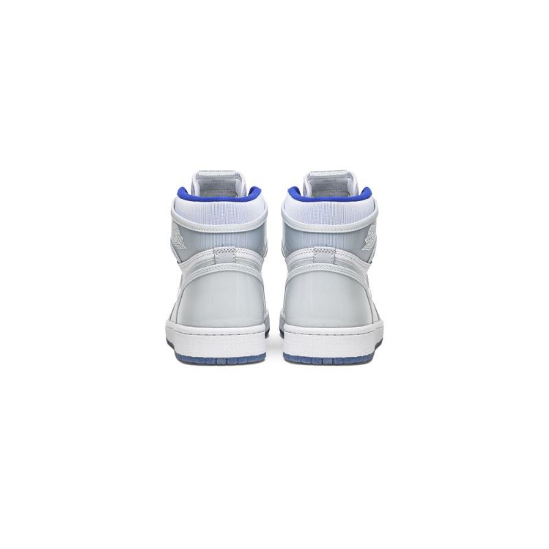 Air Jordan 1 High Zoom Fehér Kék Szürke Férfi Cipő