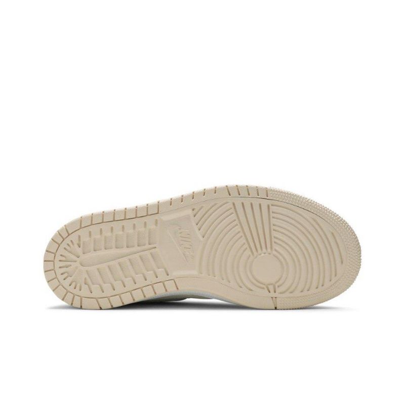 Air Jordan 1 High Zoom Fehér Szürke Sárga Női Cipő