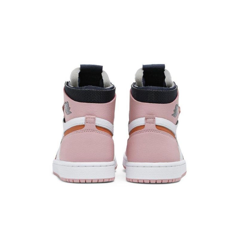 Air Jordan 1 High Zoom Rózsaszín Fehér Szürke Fekete Női Cipő