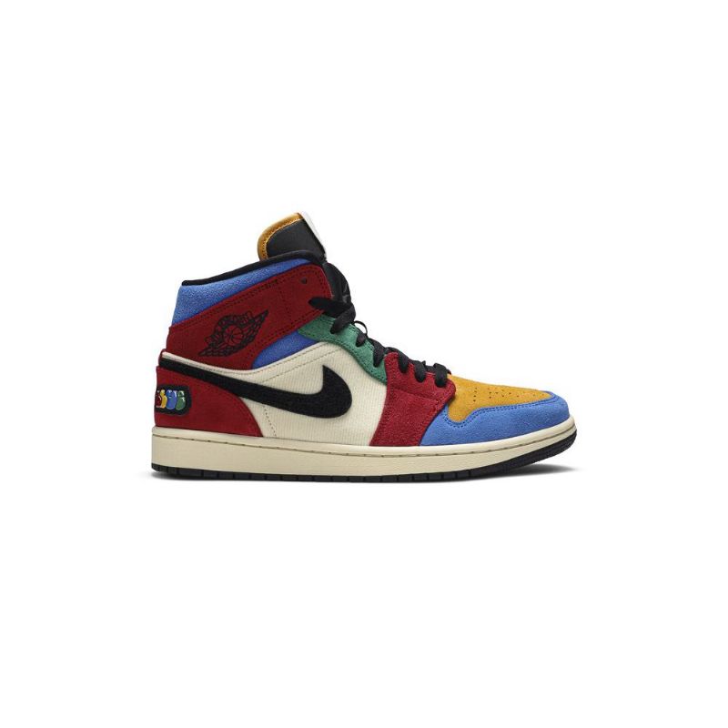 Air Jordan 1 Kék The Great Mid Bézs Többszínű Férfi Cipő