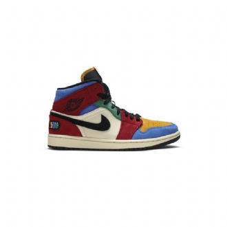 Air Jordan 1 Kék The Great Mid Bézs Többszínű Férfi Cipő