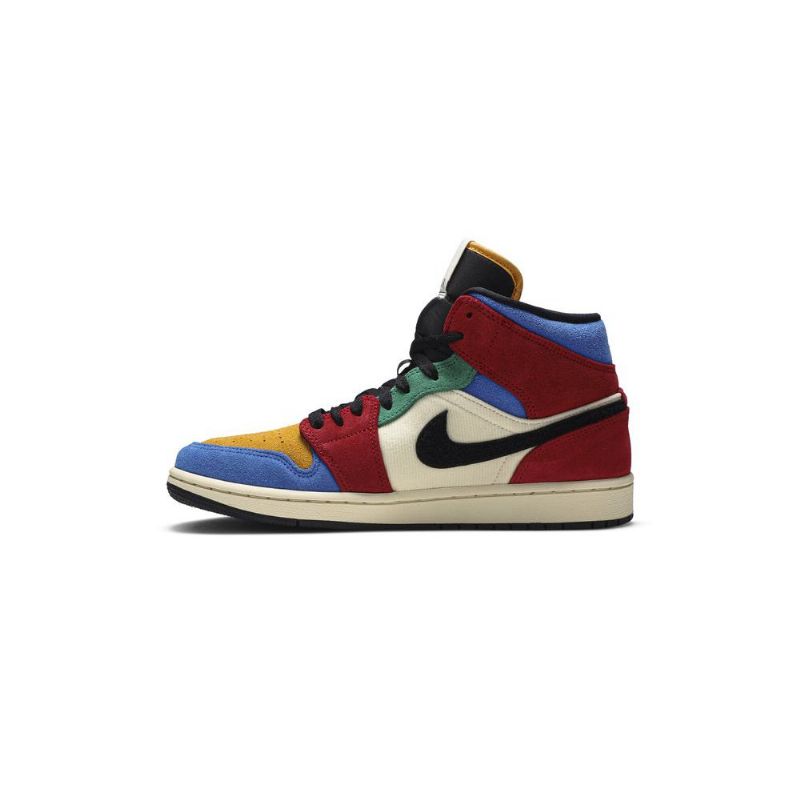 Air Jordan 1 Kék The Great Mid Bézs Többszínű Férfi Cipő