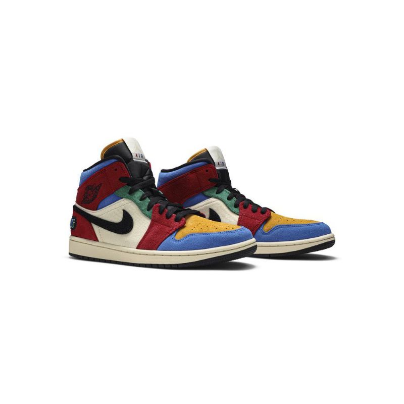 Air Jordan 1 Kék The Great Mid Bézs Többszínű Férfi Cipő