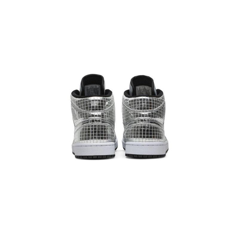 Air Jordan 1 Közép Ezüst Fehér Női Cipő