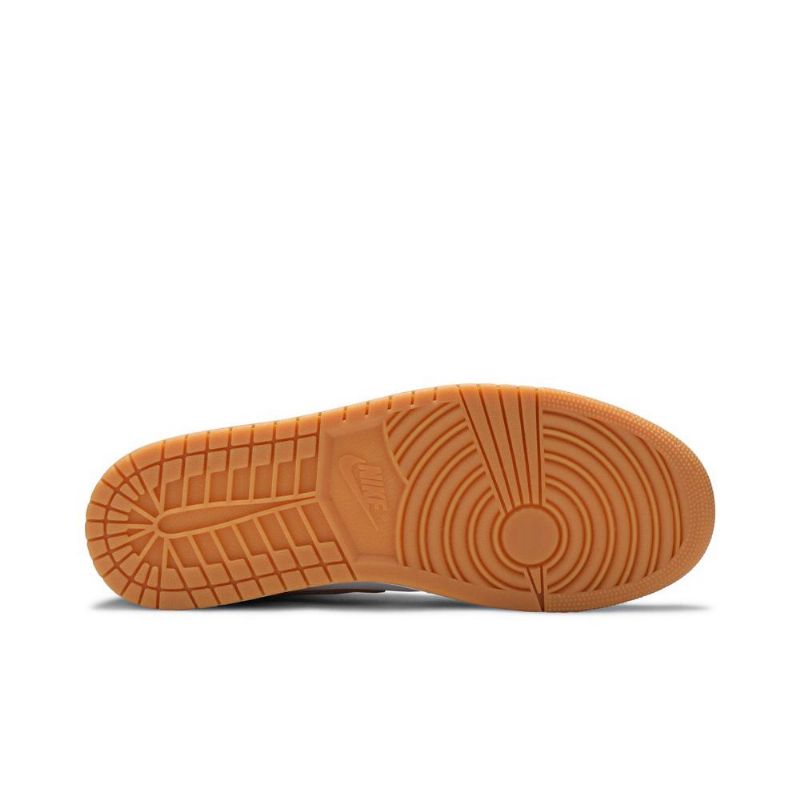 Air Jordan 1 Közép Fehér Barna Férfi Cipő