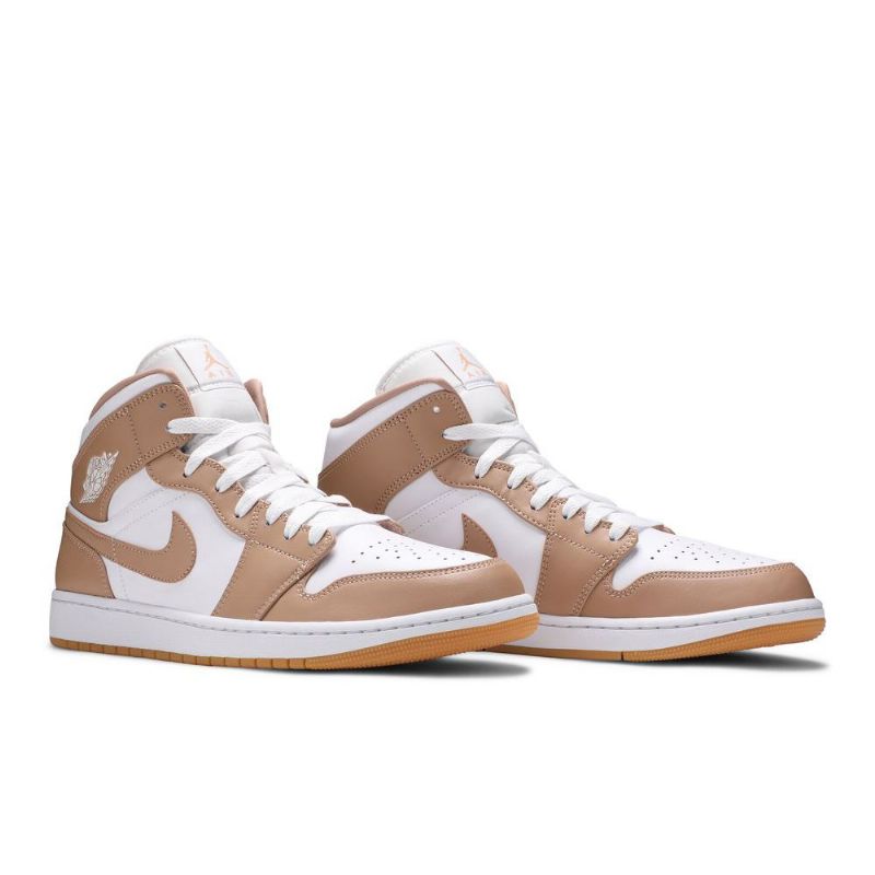 Air Jordan 1 Közép Fehér Barna Férfi Cipő