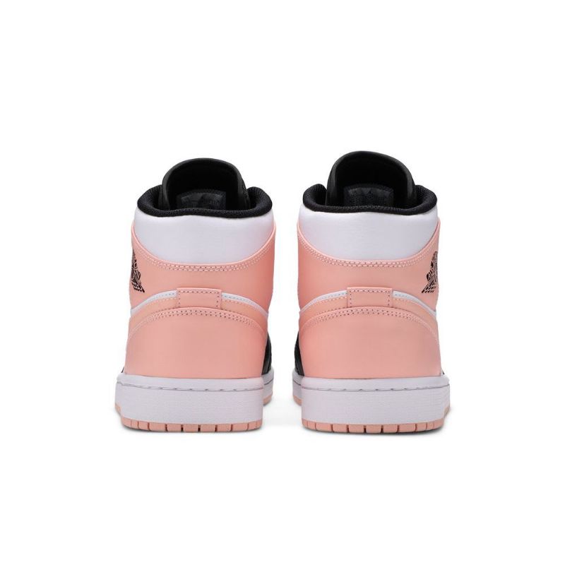 Air Jordan 1 Közép Fehér Fekete Rózsaszín Férfi Cipő