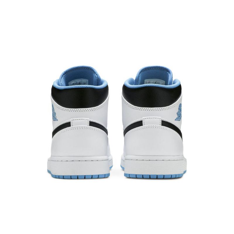 Air Jordan 1 Közép Fehér Kék Fekete Férfi Cipő
