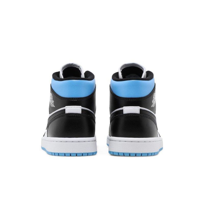 Air Jordan 1 Közép Fehér Kék Fekete Női Cipő