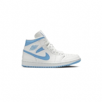 Air Jordan 1 Közép Fehér Kék Női Cipő