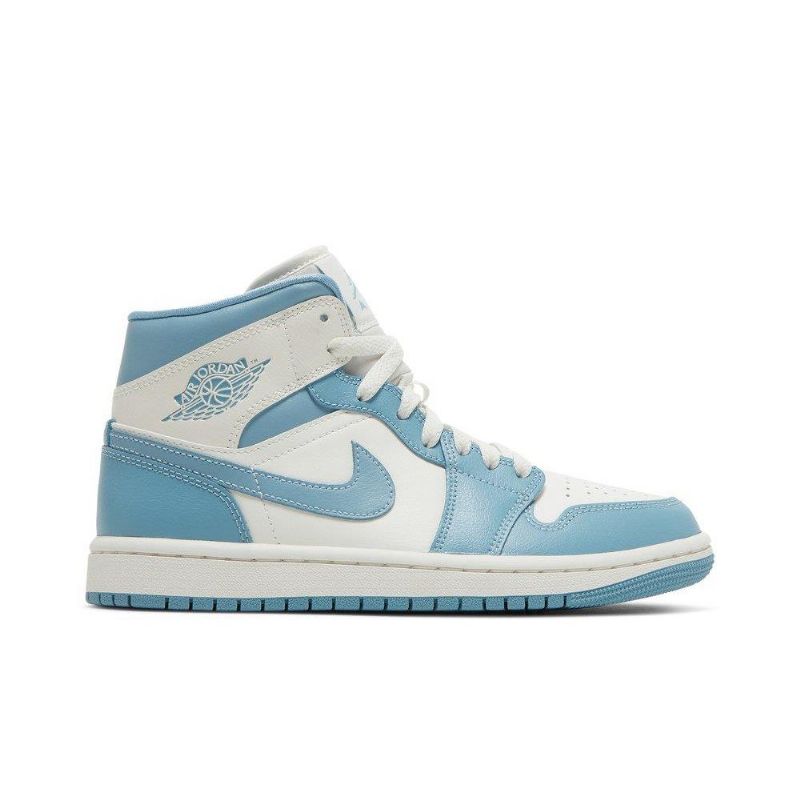 Air Jordan 1 Közép Fehér Kék Női Cipő
