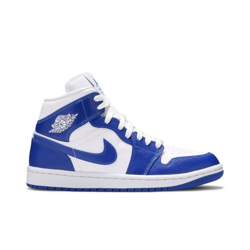 Air Jordan 1 Közép Fehér Kék Női Cipő