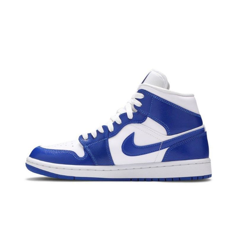 Air Jordan 1 Közép Fehér Kék Női Cipő