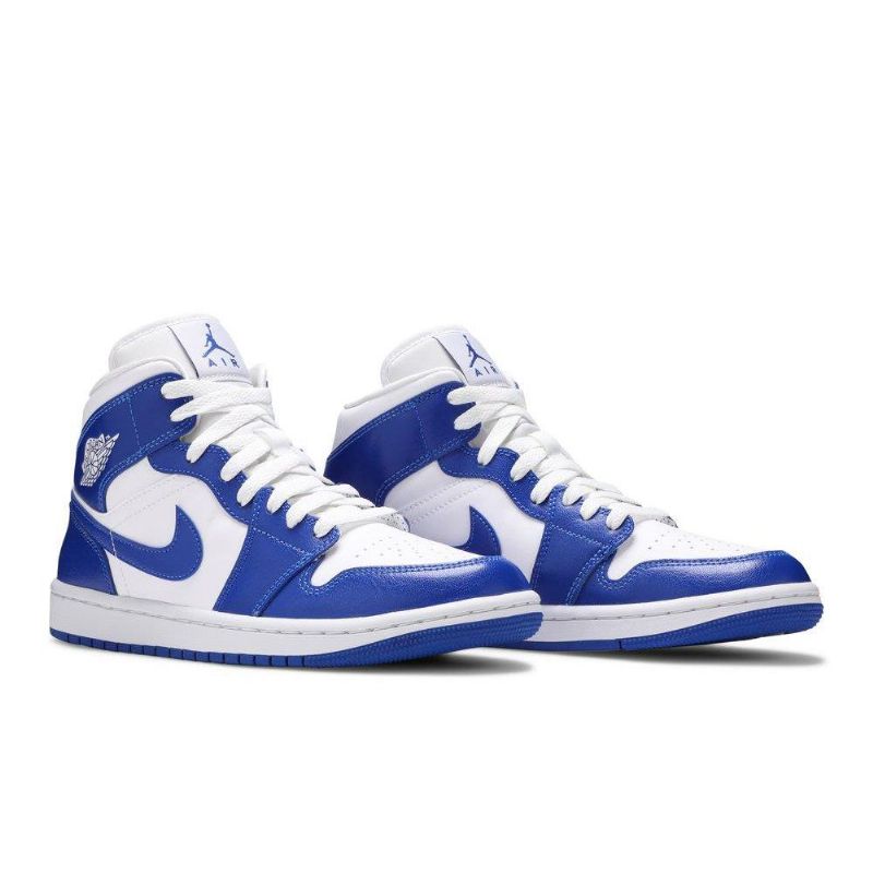Air Jordan 1 Közép Fehér Kék Női Cipő
