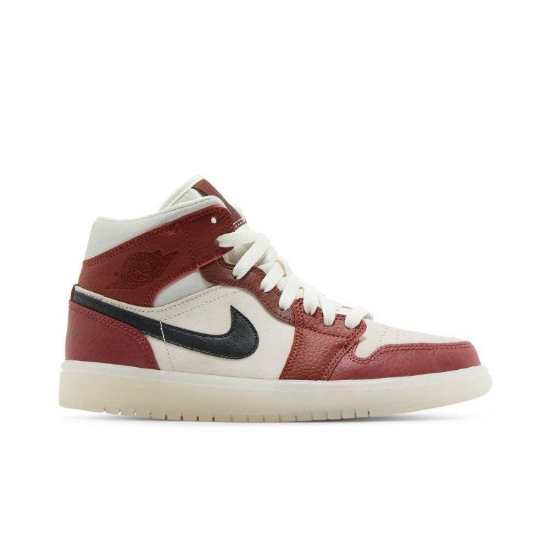 Air Jordan 1 Közép Fehér Piros Zöld Női Cipő