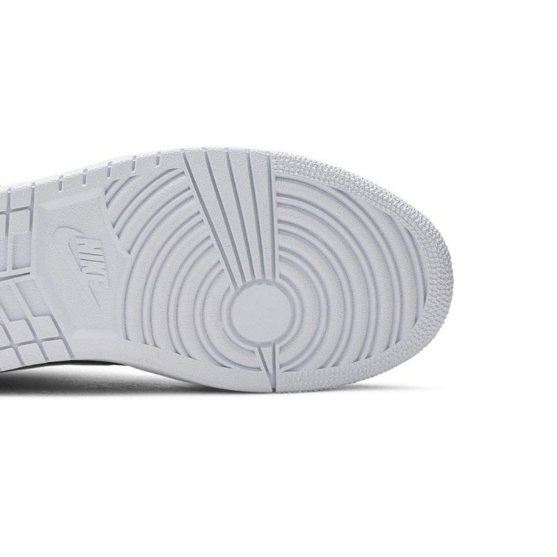 Air Jordan 1 Közép Fekete Piros Fehér Női Cipő