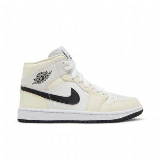 Air Jordan 1 Középbézs Fekete Fehér Női Cipő