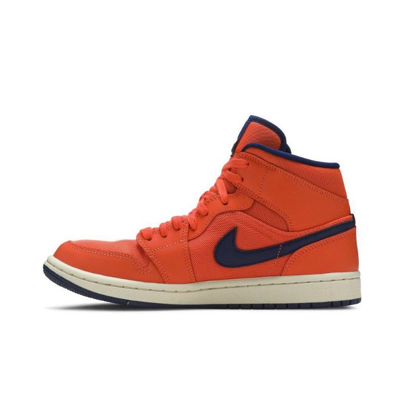 Air Jordan 1 Közepes Narancssárga Kék Női Cipő