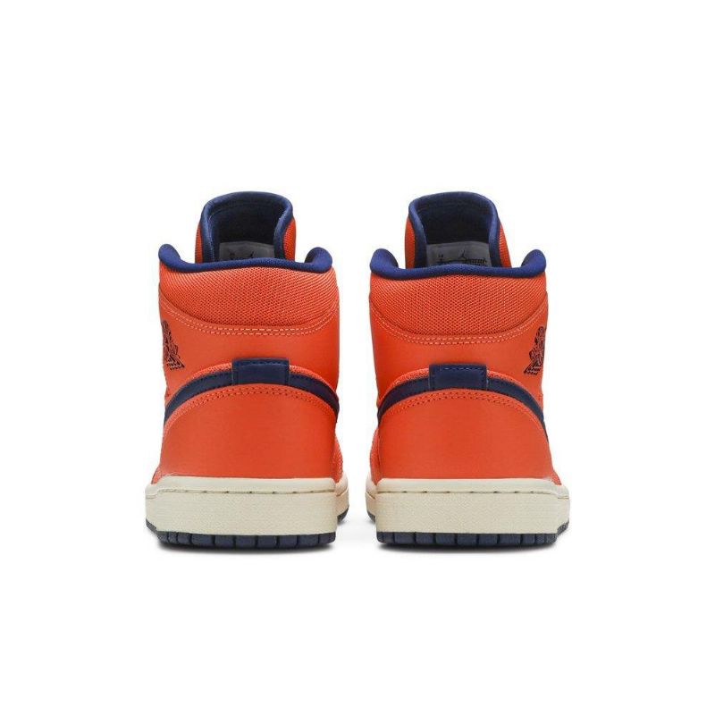 Air Jordan 1 Közepes Narancssárga Kék Női Cipő