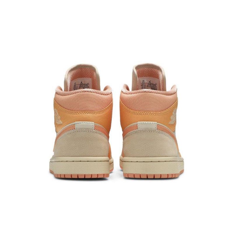 Air Jordan 1 Közepes Narancssárga Rózsaszín Khaki Női Cipő