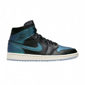 Air Jordan 1 Közepes Türkiz Fekete Fehér Női Cipő