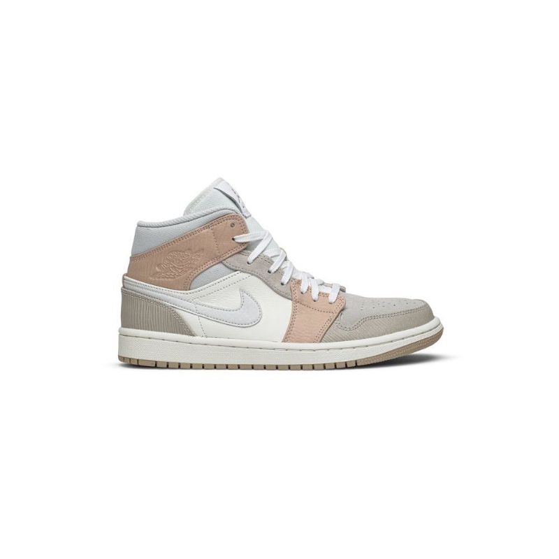 Air Jordan 1 Középfehér Szürke Férfi Cipő