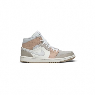 Air Jordan 1 Középfehér Szürke Férfi Cipő