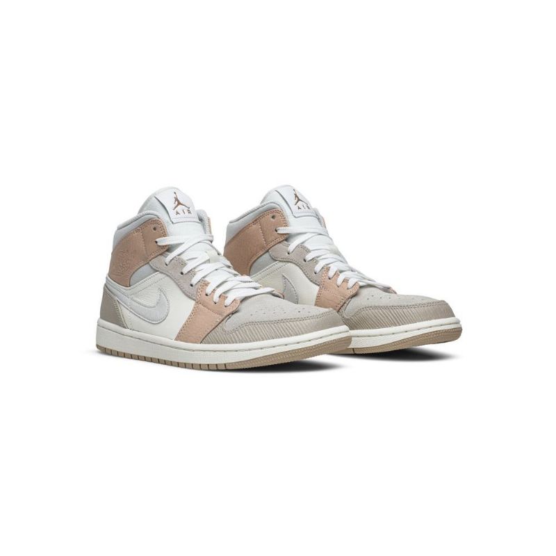 Air Jordan 1 Középfehér Szürke Férfi Cipő