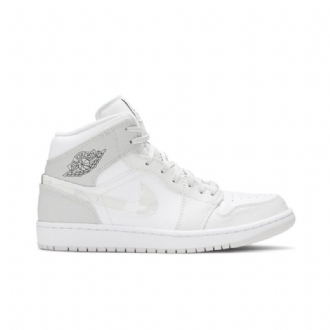 Air Jordan 1 Középfehér Szürke Férfi Cipő