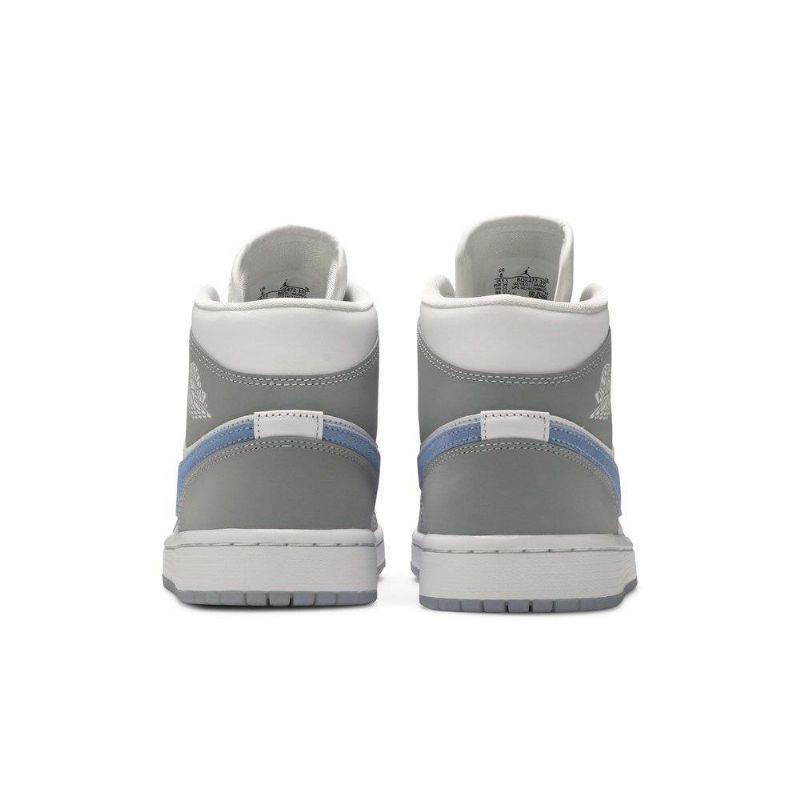 Air Jordan 1 Középfehér Szürke Kék Női Cipő