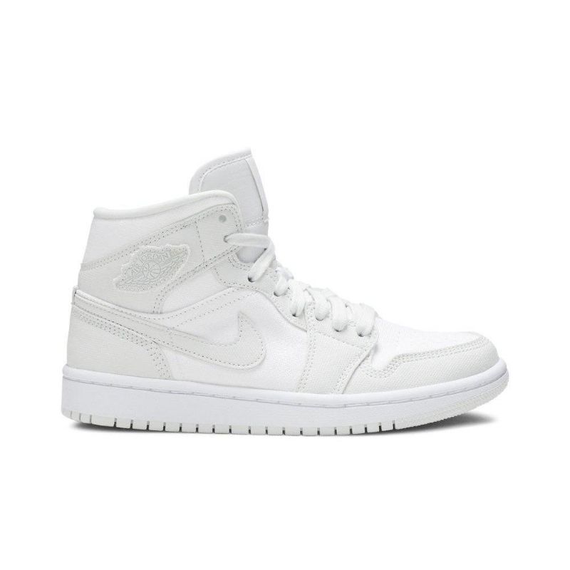 Air Jordan 1 Középfehér Szürke Női Cipő