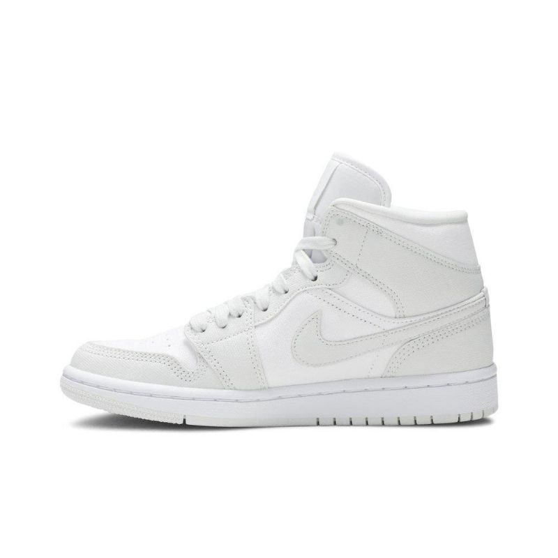 Air Jordan 1 Középfehér Szürke Női Cipő
